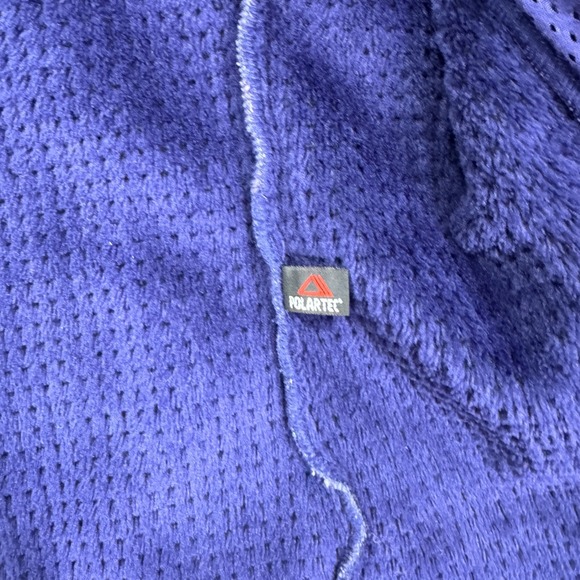 Patagonia Jacket Womens Medium Purple Long Sleeve Zip Up Fleece Logo Outdoor - Picture 5 of 11